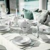 Talerz AMBITION Aura Silver 23 cm Biało-srebrny Gwarancja 24 miesiące