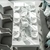 Talerz AMBITION Aura Silver 23 cm Biało-srebrny Kształt Okrągły