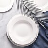 Talerz AMBITION Aura White 27 cm Biały Wykonanie Porcelana