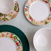 Talerz AMBITION Aura Green 27 cm Biało-zielony Funkcje Możliwość mycia w zmywarce