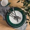 Talerz AMBITION Aura Green 27 cm Biało-zielony Gwarancja 24 miesiące