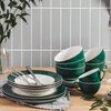 Talerz AMBITION Aura Green 27 cm Biało-zielony Typ Obiadowy