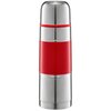 Termos AMBITION Gummy 350 ml Srebrno-czerwony