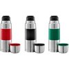 Termos AMBITION Gummy 350 ml Srebrno-czarny Kolor Srebrno-czarny