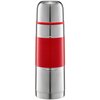 Termos AMBITION Gummy 750 ml Srebrno-czerwony