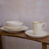 Salaterka AMBITION Organic 22 cm Beżowy Wykonanie Porcelana