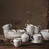 Talerz  AMBITION Perla 21.5 cm Biały Wykonanie Porcelana
