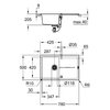 Zlewozmywak GROHE K400 31639AP0 Czarny Typ Wpuszczany