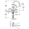 Bateria GROHE Bauloop 31368001 Chrom Rodzaj baterii Jednodźwigniowa