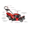 Kosiarka spalinowa GREENSO KS56-L196NS 360 Loncin z napędem 560mm 3.6kW Pojemność silnika [cm3] 196