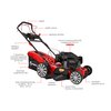 Kosiarka spalinowa GREENSO KS46-Y175N Yamaha MA 175 z napędem 460mm 3.4kW Pojemność silnika [cm3] 174