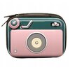 Etui na zdjęcia LOVEINSTANT SB8216 do FujiFilm Instax Mini/Polaroid Różowy Aparat