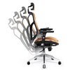 Fotel DIABLO CHAIRS V-Basic Czarno-pomarańczowy Zagłówek Tak