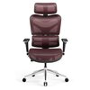 Fotel DIABLO CHAIRS V-Commander Czarno-burgundowy Materiał obicia Siatka mesh