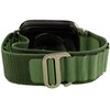 Pasek LUNA do Apple Watch 3/4/5/6/7/8/SE (42/44/45mm) A00060 Zielony Materiał Nylon