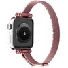 Pasek LUNA do Apple Watch (38/40/41mm) A00132 Różowy Materiał Stal nierdzewna