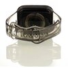 Pasek LUNA do Apple Watch 3/4/5/6/7/8/SE (38/40/41mm) Czarny Materiał Silikon