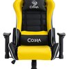 Fotel COBRA Rebel CR201 Żółto-czarny Regulowane oparcie Tak