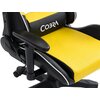 Fotel COBRA Rebel CR201 Żółto-czarny Podnóżek Nie