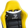 Fotel COBRA Rebel CR201 Żółto-czarny Poduszka lędźwiowa Tak
