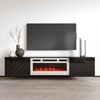 Szafka RTV CAMA MEBLE Luxe Czarno-biały Wysokość [cm] 37.5