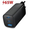 Ładowarka sieciowa GEMBIRD TA-UC-PDQC65-01-BK 65W Czarny