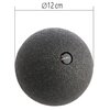 Piłka do masażu HMS BLM01 Czarny (12 cm) Wyrób medyczny Nie