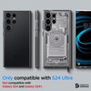 Etui SPIGEN Ultra Hybrid do Samsung Galaxy S24 Ultra Zero One Przezroczysty-biały Materiał TPU