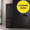 Lodówka HISENSE RM469N4AFD1 3D No Frost 200cm Czarna SmartFresh Licowane drzwi Metal Tech Cooling Funkcja Convert Kolor producenta Czarny