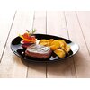 Talerz LUMINARC Friends Time Steak Czarny Wykonanie Szkło hartowane