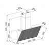 Okap VDB Evolution 90 Czarny 740m3/h 58dB klasa A++ Szerokość [cm] 90