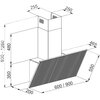 Okap VDB Evolution 90 Biały 740m3/h 58dB klasa A++ Szerokość [cm] 90