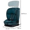 Fotelik samochodowy KINDERKRAFT ONETO3 76-150 cm (9-36 kg) Niebieski Odchylenie oparcia Tak