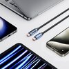 Kabel USB-C - USB-C TECH-PROTECT UltraBoost LED PD100W 5A 2 m Niebieski Gwarancja 6 miesięcy