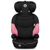 Fotelik samochodowy LIONELO Levi I-Size 76-150 cm (9-36 kg) Czarno-różowy Isofix Nie