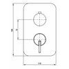 Element zewnętrzny Boxa DEANTE Silia BXY DQSM Titanium Rodzaj Podtynkowy