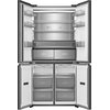 Lodówka HISENSE RQ768N4GBE MD Side by Side No Frost 190cm Czarne szkło do obudowy Szuflada próżniowa My Fresh Choice Szklane wykończenie drzwi Nie