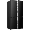Lodówka HISENSE RQ768N4GBE MD Side by Side No Frost 190cm Czarne szkło do obudowy Szuflada próżniowa My Fresh Choice Liczba termostatów 3