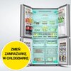 Lodówka HISENSE RQ768N4GBE MD Side by Side No Frost 190cm Czarne szkło do obudowy Szuflada próżniowa My Fresh Choice Zmiana kierunku otwierania drzwi Nie