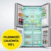 Lodówka HISENSE RQ758N4SBSE MD Side by Side No Frost 178.5 Stal nierdzewna Wi-Fi ConnectLife My Fresh Choice Sterowanie Elektroniczne