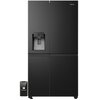 Lodówka HISENSE RS818N4TFC Side by Side No Frost 179cm Czarna Kostkarka Wi-Fi ConnectLife Metal Tech Cooling