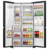 Lodówka HISENSE RS818N4TFC Side by Side No Frost 179cm Czarna Kostkarka Wi-Fi ConnectLife Metal Tech Cooling Pojemność [l] 417 chłodziarka + 215 zamrażarka