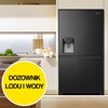 Lodówka HISENSE RS818N4TFC Side by Side No Frost 179cm Czarna Kostkarka Wi-Fi ConnectLife Metal Tech Cooling Funkcje dodatkowe Regulowane nóżki