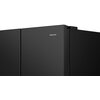 Lodówka HISENSE RS818N4TFC Side by Side No Frost 179cm Czarna Kostkarka Wi-Fi ConnectLife Metal Tech Cooling Licowane drzwi Nie