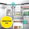 Lodówka HISENSE RS818N4TIE Side by Side No Frost 179cm Inox Podajnik wody Kostkarka Wi-Fi ConnectLife Metal Tech Cooling Kompresor inwerterowy Tak