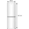 Lodówka GORENJE RK416DPW4 161.3cm Biała Kolor / wykończenie boków Biały