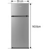 Lodówka GORENJE RF414EPS4 143.6cm Inox Liczba drzwi 2