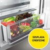 Lodówka GORENJE NRK619EAXL4WD No Frost 186cm Szara Położenie zamrażarki Na dole