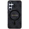 Etui GUESS 4G Collection Leather Metal Logo MagSafe do Samsung Galaxy S24 Czarny Model telefonu Galaxy S24