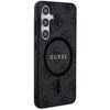 Etui GUESS 4G Collection Leather Metal Logo MagSafe do Samsung Galaxy S24+ Czarny Dominujący kolor Czarny
